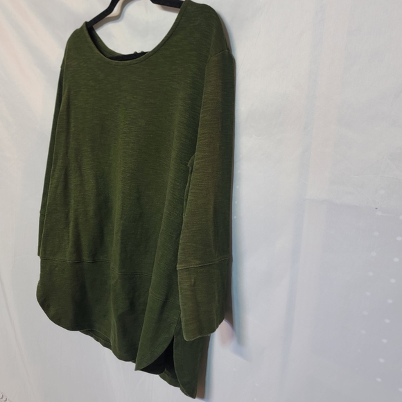 Merona Olive Green Women's Scoop Neck Tunic - Picture 5 of 13